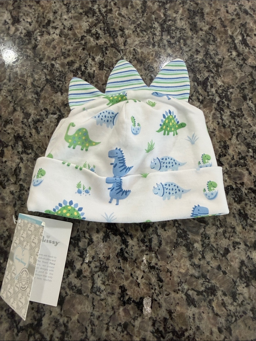 NWT Kissy Kissy Dinosaur hat